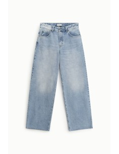 Jeans Straight-Leg Vita Alta Lavaggio Chiaro Dixie - Vestiti Firmat... 2