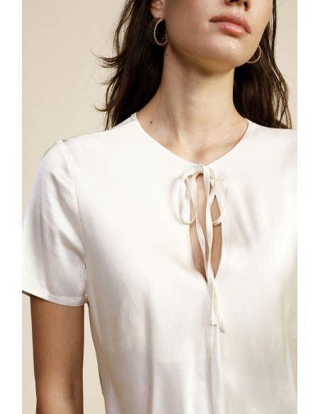 Top Collo Tondo Con Dettaglio Nodo Frontale Dixie - Vestiti Firmati...