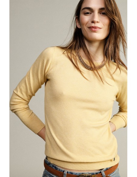 Camisola Gola Redonda Modelo Pulôver Básico Dixie