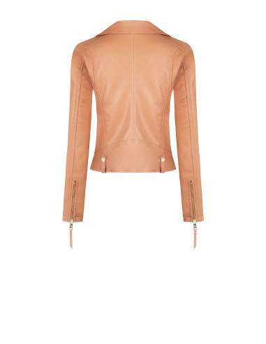 Casaco biker em pele sintética Rinascimento