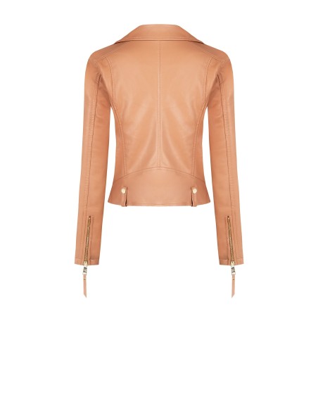 Casaco biker em pele sintética Rinascimento