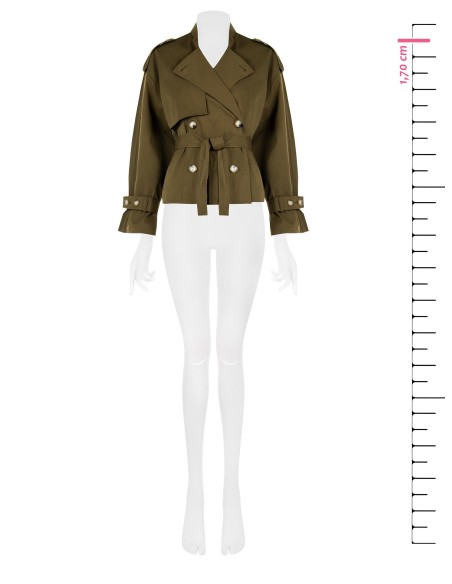 Casaco Trench Curto Rinascimento