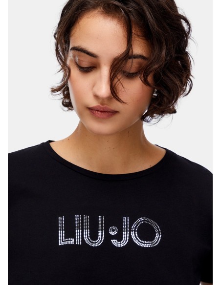T-shirt com strass Liu Jo