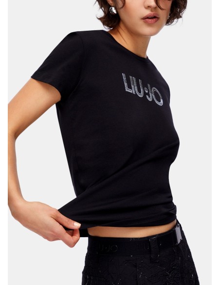 T-Shirt com strass Liu Jo