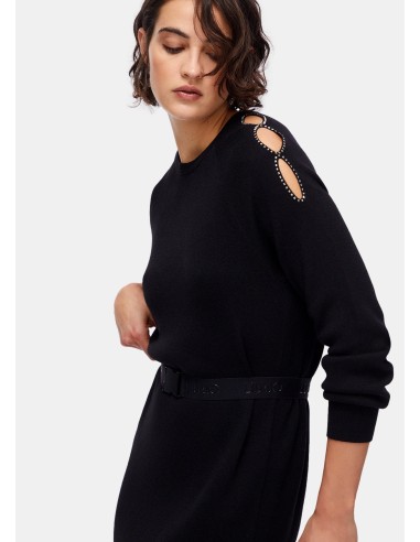 Vestido de malha com cut-out Liu Jo