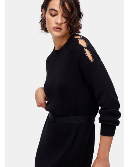 Vestido de malha com cut-out Liu Jo