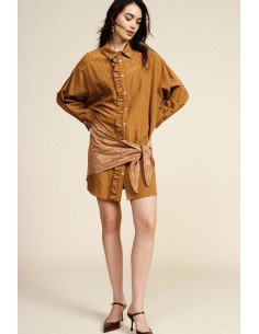 Abito Corto A Righe Con Cintura A Fiocco Dixie - Vestiti Firmati Li...