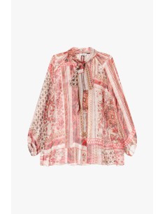 Blusa Ampia Fantasia Con Fiocco Al Collo Dixie - Vestiti Firmati Li... 2