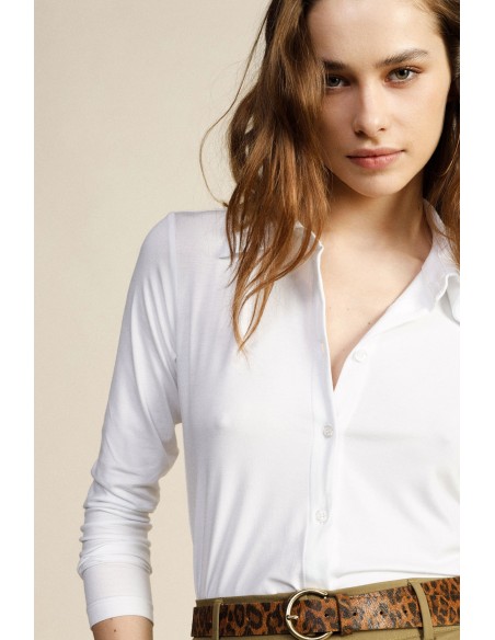 Camisa regular-fit com colarinho clássico e mangas compridas Dixie