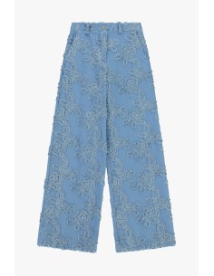 Pantaloni Palazzo Ricamo In Rilievo E Gamba Ampia Dixie - Vestiti F... 2