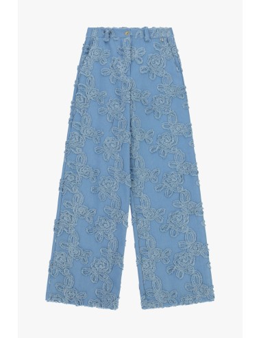 Pantaloni Palazzo Ricamo In Rilievo E Gamba Ampia Dixie - Vestiti F...