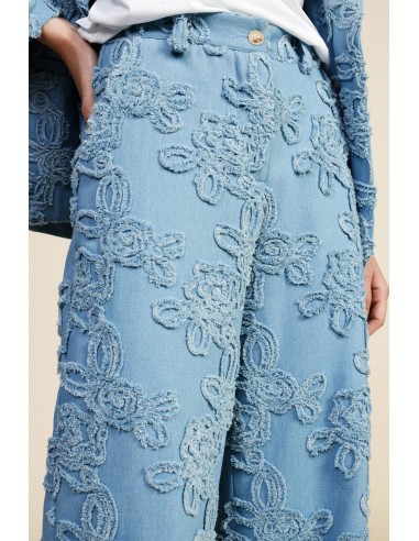 Pantaloni Palazzo Ricamo In Rilievo E Gamba Ampia Dixie - Vestiti F...