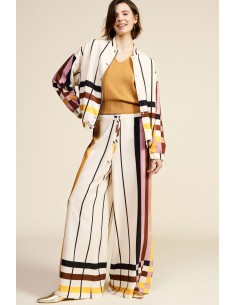 Pantaloni Palazzo Con Motivi A Righe Dixie - Vestiti Firmati Life S...