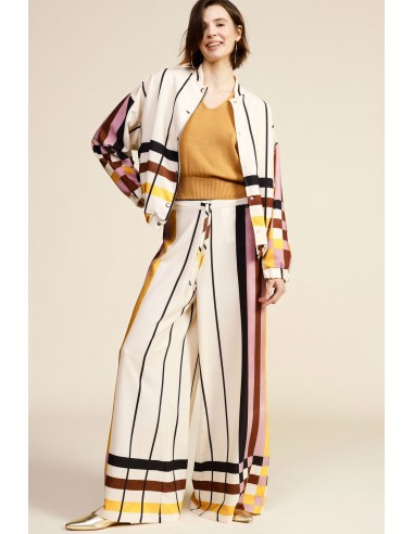 Pantaloni Palazzo Con Motivi A Righe Dixie - Vestiti Firmati Life S...