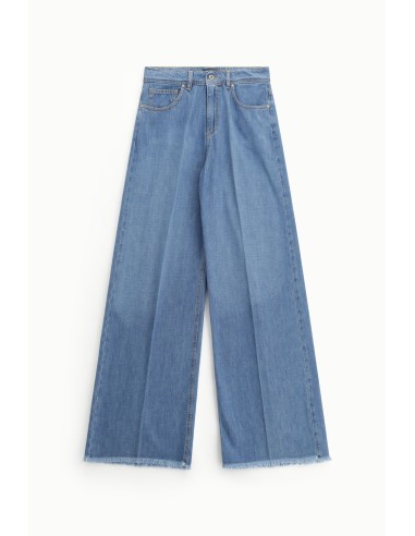 Jeans de Perna Larga com Franjas Dixie
