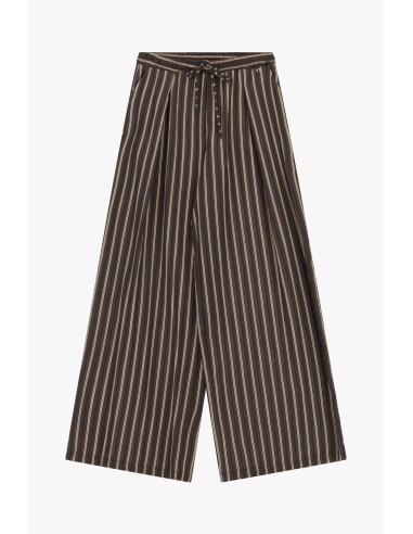 Pantaloni Palazzo A Righe Con Cintura Annodata Dixie - Vestiti Firm...