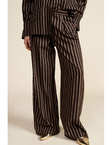 Pantaloni Palazzo A Righe Con Cintura Annodata Dixie - Vestiti Firm...