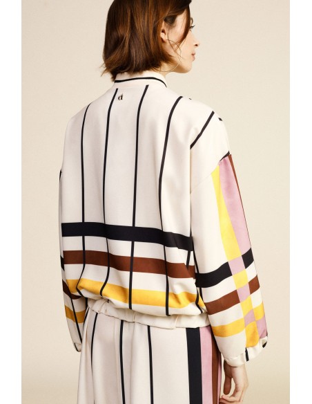 Giacca Bomber Con Motivo A Righe Dixie - Vestiti Firmati Life Smiles