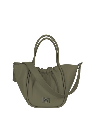 Mala de Mão Maxi em Pele Sintética com Clutch Interior Destacável e Alça Removível Rinascimento