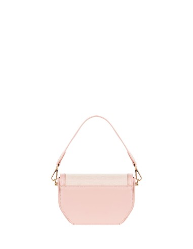 Mala de ombro em lona com acabamentos em pele sintética e alça de ombro ajustável e removível Rinascimento