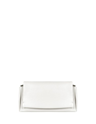 Mala de ombro em pele sintética com pega em corrente, logótipo e alça de ombro regulável e removível Rinascimento