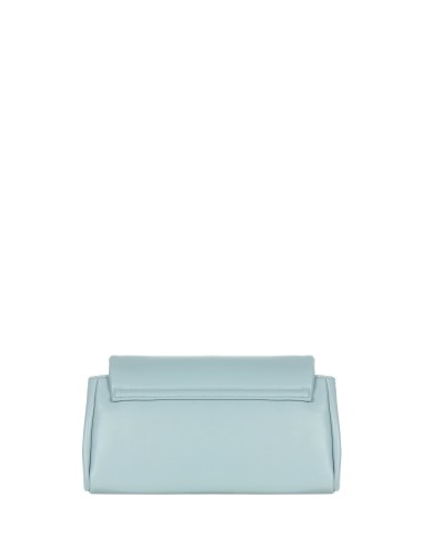 Mala de ombro em pele sintética com pega em corrente, logótipo e alça regulável removível Rinascimento