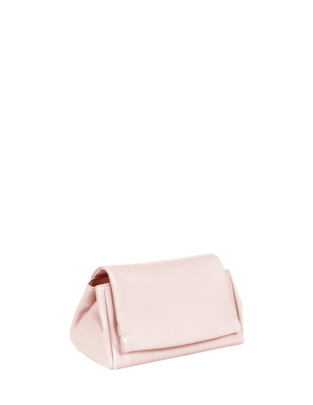 Mala de ombro em pele sintética com pega em corrente, logótipo e tiracolo ajustável e removível Rinascimento