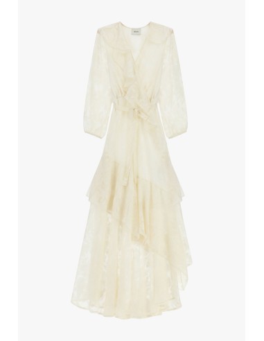 Vestido Longo Com Folhos E Estampado Floral Dixie