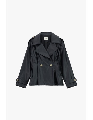 Blazer curto de duplo peito com ombros estruturados Dixie