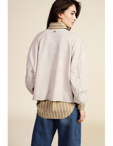 Felpa Ampia Girocollo Stampa Frontale College Dixie - Vestiti Firma...