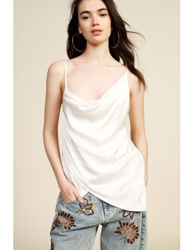 Top Asimmetrico Con Drappeggio E Spalline Sottili Dixie - Vestiti F...