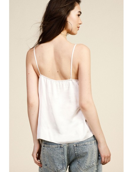 Top Asimmetrico Con Drappeggio E Spalline Sottili Dixie - Vestiti F...