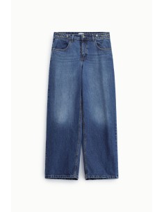 Calças de ganga de perna larga com cintura alta e bolsos Dixie 2