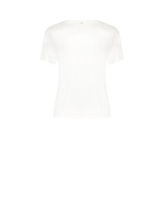 T-Shirt Regular em Algodão com Strass no Decote Redondo Rinascimento 2