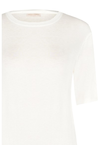 T-shirt regular em viscose ultraleve Rinascimento
