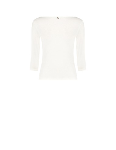 T-shirt justa em viscose ultraleve com mangas 3/4 Rinascimento