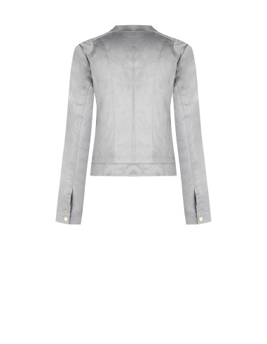 Colete sem mangas em pele sintética com efeito camurça Rinascimento