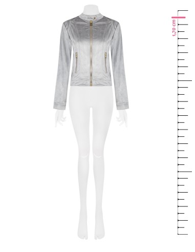 Colete sem mangas em pele sintética camurçada Rinascimento