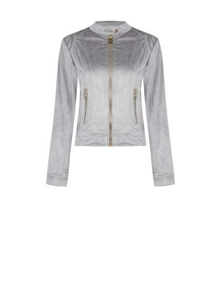 Colete em pele sintética com efeito camurça Rinascimento