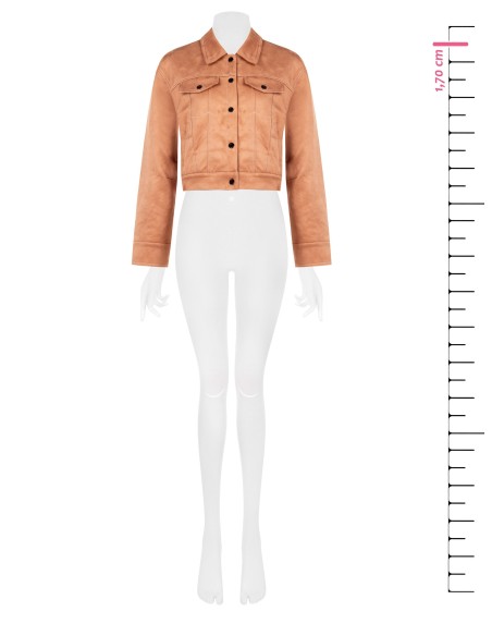 Casaco em pele sintética camurça Rinascimento