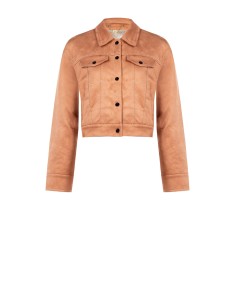 Blusão em pele sintética com efeito camurça Rinascimento