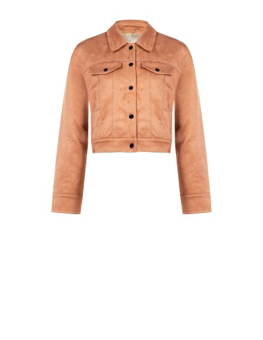 Blusão em pele sintética com efeito camurça Rinascimento