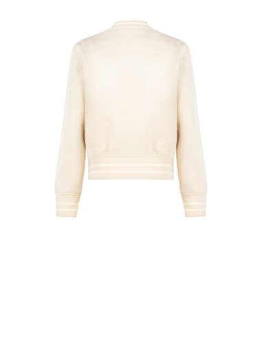 Casaco bomber em pele sintética com efeito camurça Rinascimento