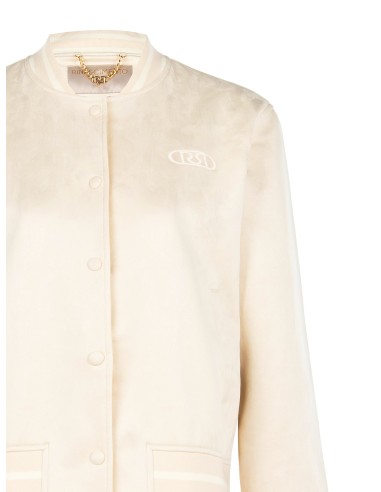 Casaco bomber em camurça sintética Rinascimento