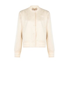 Casaco bomber em pele sintética camurçada Rinascimento