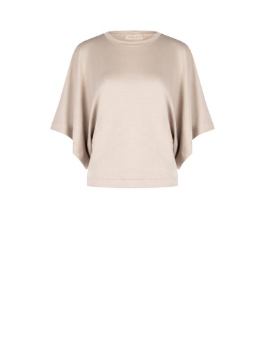 Sweat oversize curta em mistura de viscose Rinascimento