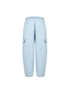 Jeans Balloon Cargo De Lavagem Clara Rinascimento 2