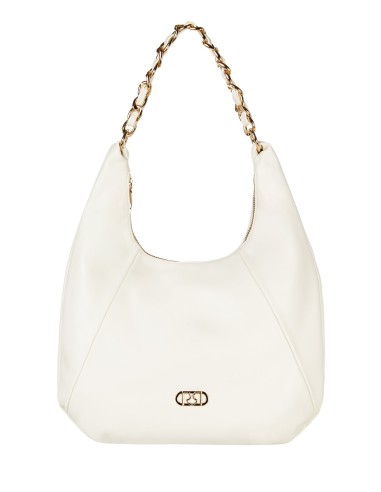 Bolsa de Ombro em Forma de Lua em Pele Sintética com Alça Regulável e Removível Rinascimento