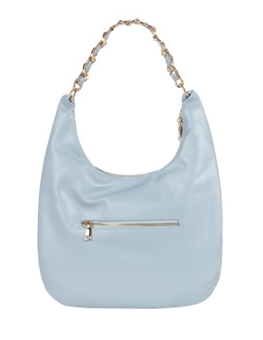 Bolsa de ombro em forma de lua em pele sintética com alça ajustável e removível Rinascimento