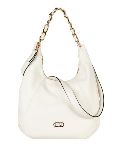 Bolsa de ombro em formato de lua em pele sintética com alça ajustável e removível Rinascimento